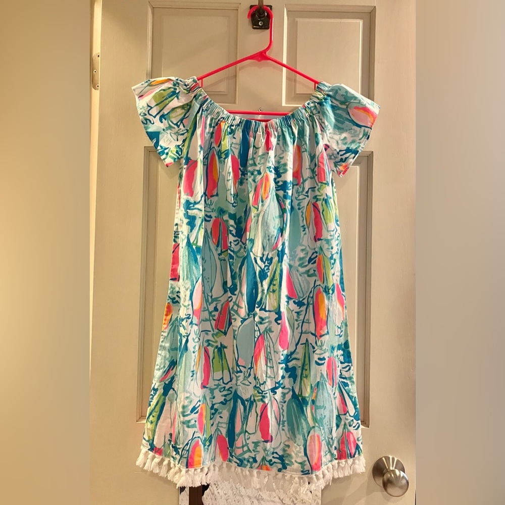 Lilly Pulitzer Multicolor Boat Pattern Dress Size S